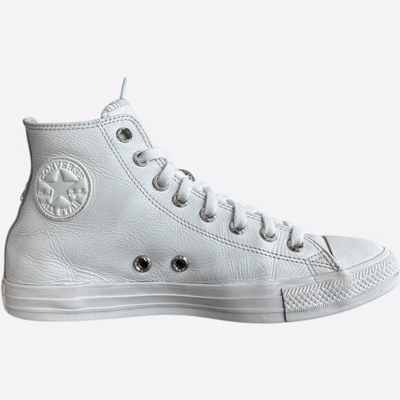 Chrome Hearts White Rhodium Cross High Top Converse - Picture 4 of 7